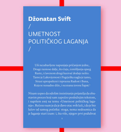 Džonatan Svift Umetnost političkog laganja FMK knjige